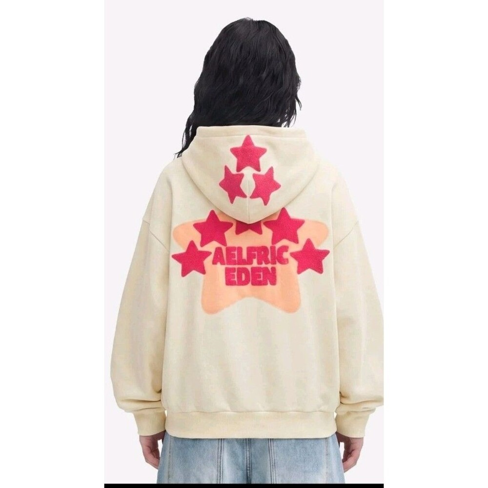 EUC Aelfric Eden Vintage Embroidered Eden Star V303 Hoodie Women's Size Med - Picture 4 of 16